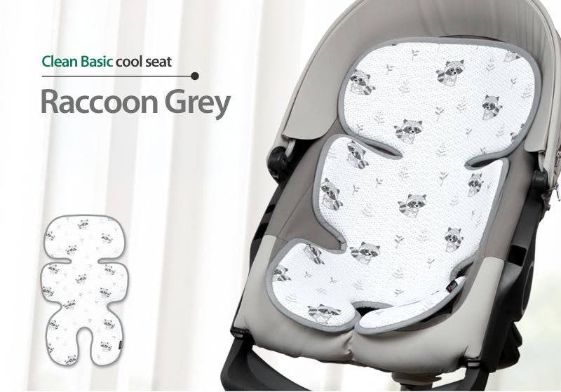 Clean Basic Cool Seat Pad (Raccoon Grey)